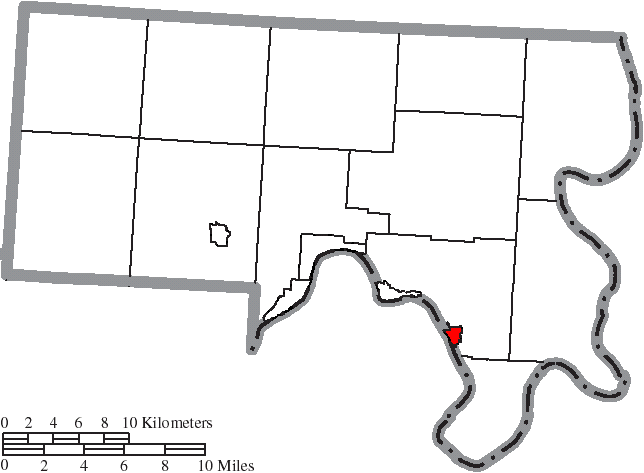 Locator map of Racine