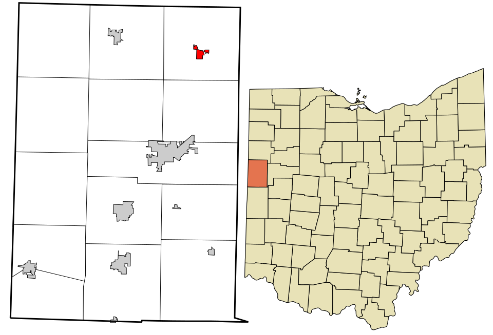 Locator map of Mendon