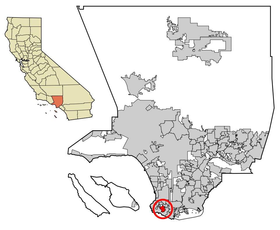 Locator map of Rolling Hills