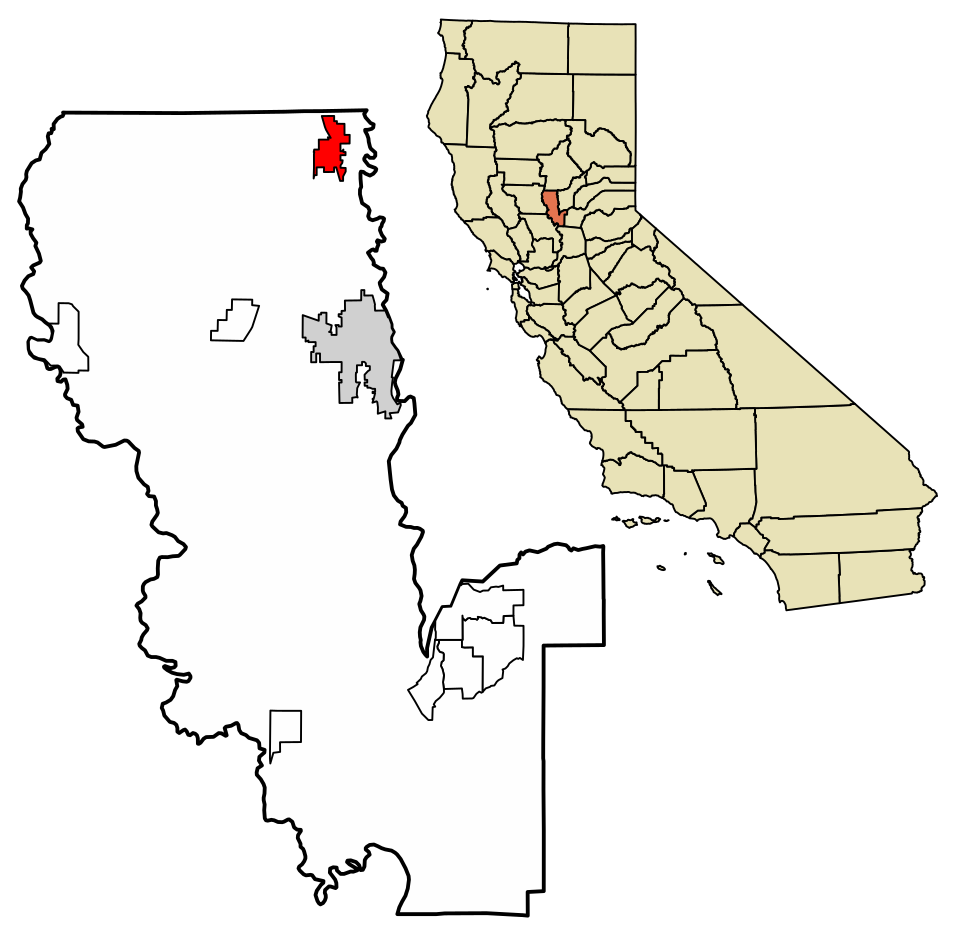 Locator map of Live Oak