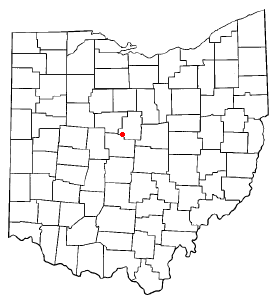 Locator map of Ashley