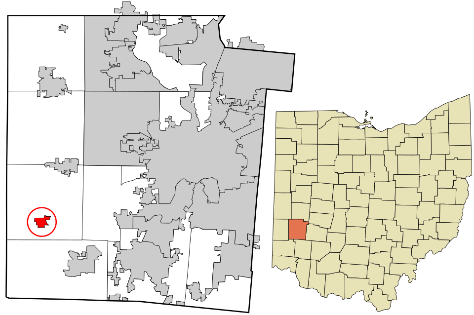 Locator map of Farmersville