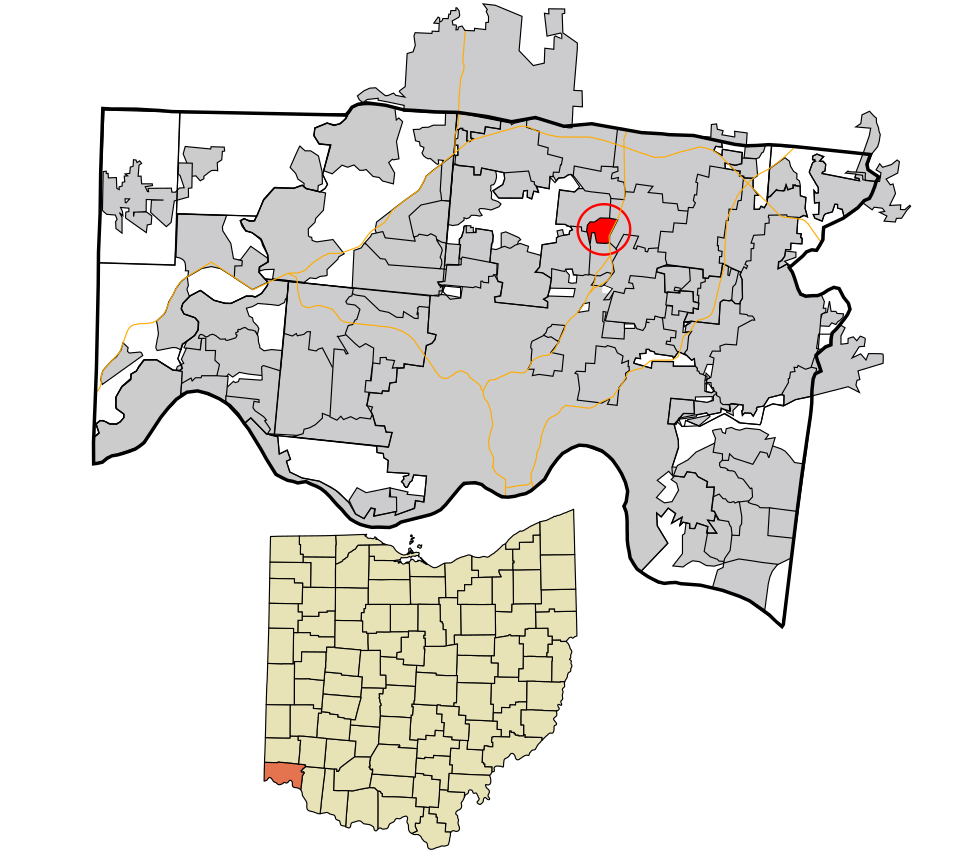 Locator map of Lincoln Heights