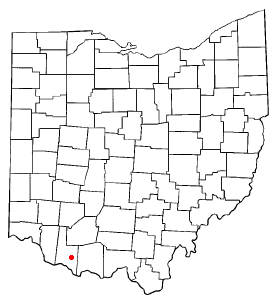 Locator map of Russellville