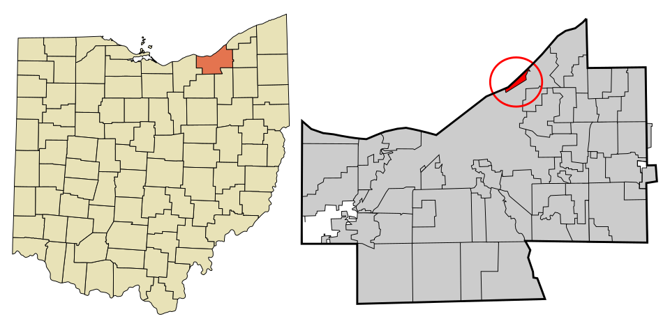 Locator map of Bratenahl