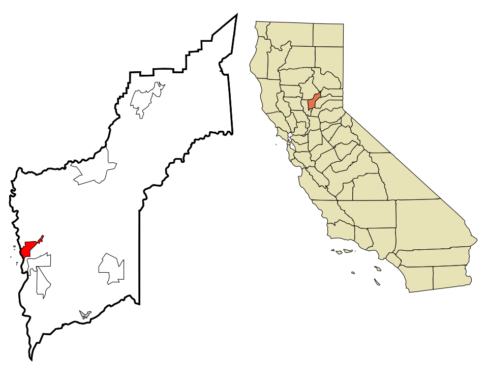 Locator map of Marysville