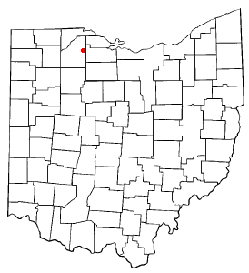 Locator map of Pemberville