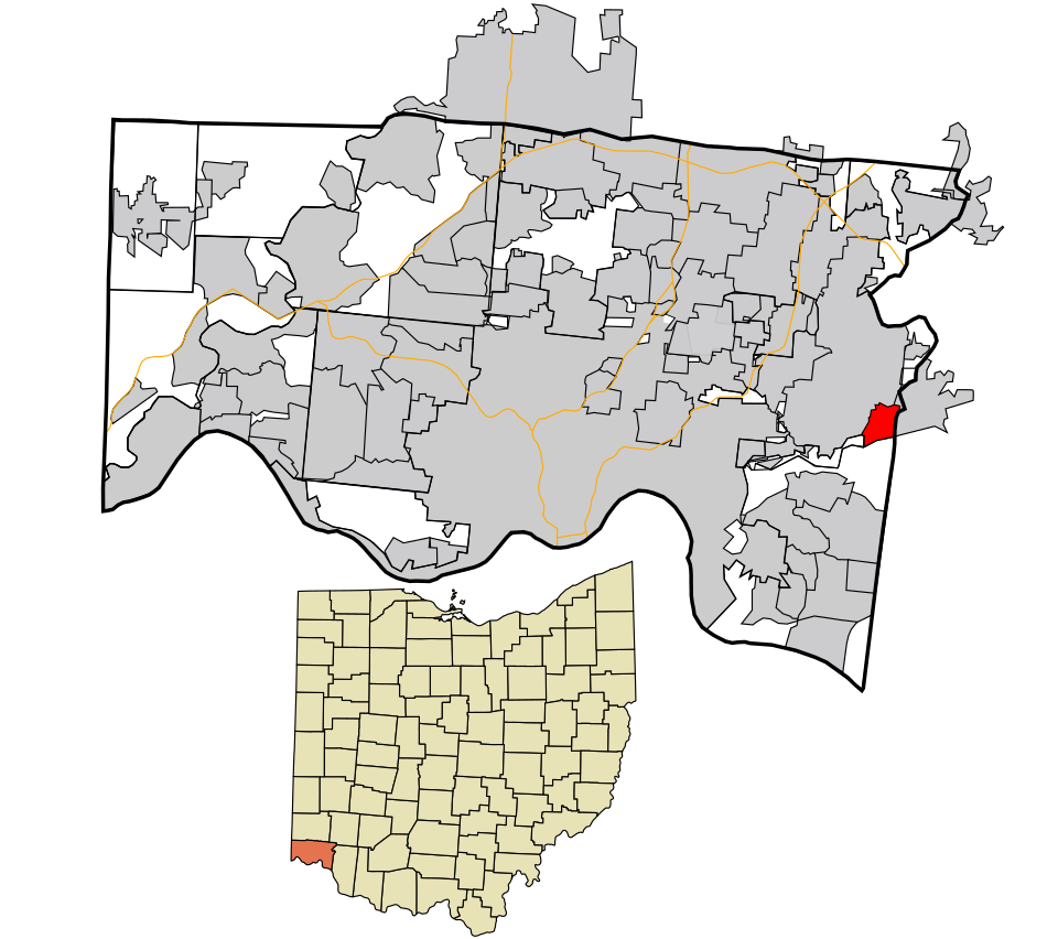 Locator map of Terrace Park