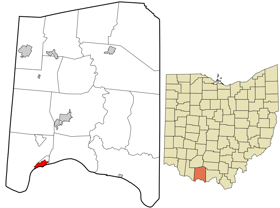 Locator map of Manchester