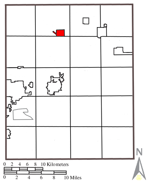 Locator map of Mantua