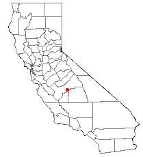 Locator map of Kingsburg