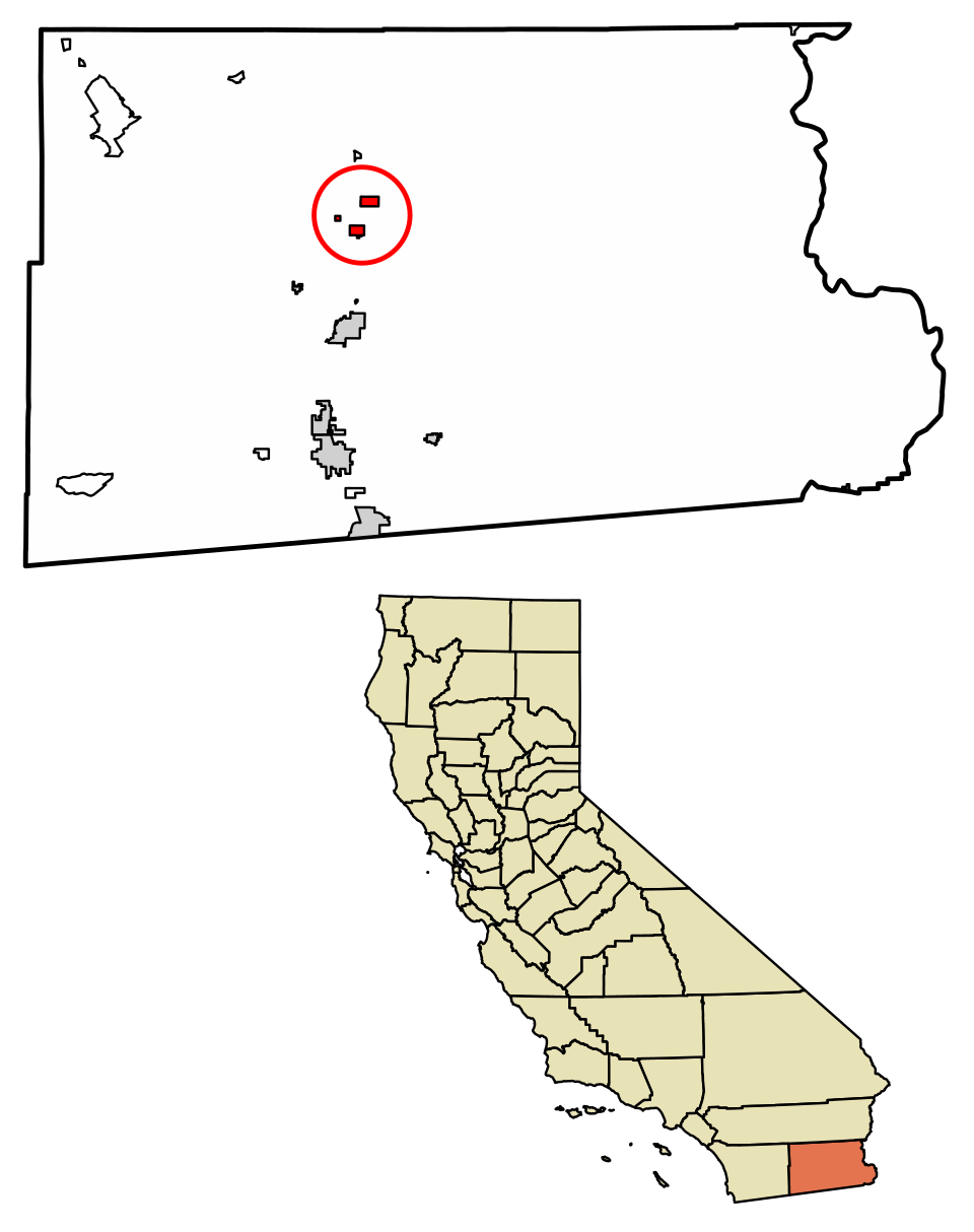 Locator map of Calipatria