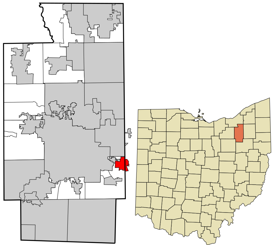 Locator map of Mogadore