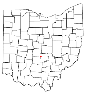 Locator map of Lithopolis