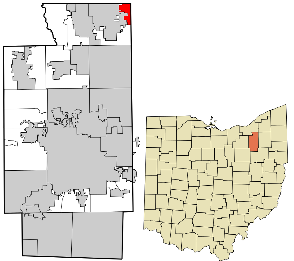 Locator map of Reminderville