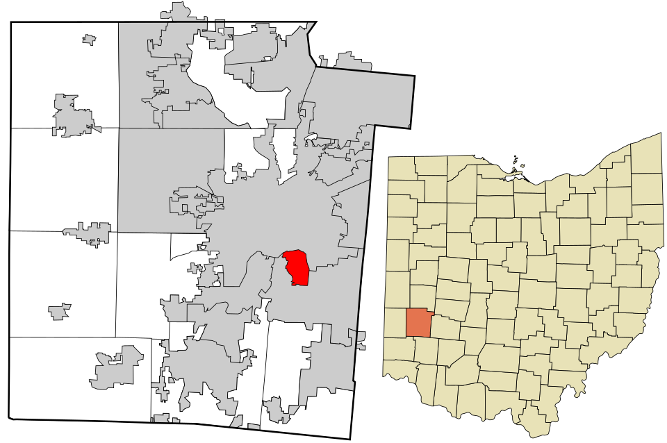 Locator map of Oakwood