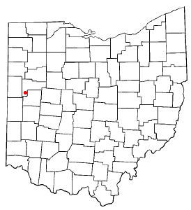 Locator map of New Bremen