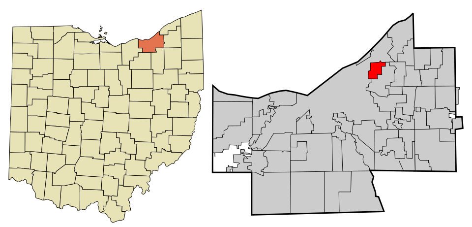 Map of East Cleveland