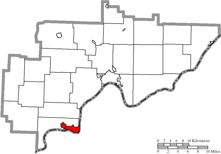 Locator map of Belpre