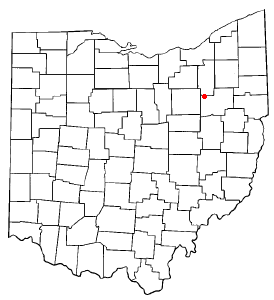 Locator map of Canal Fulton