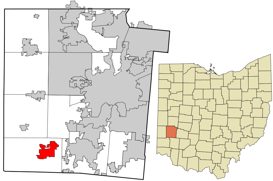 Locator map of Germantown