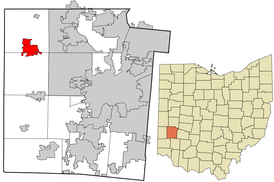 Locator map of Brookville
