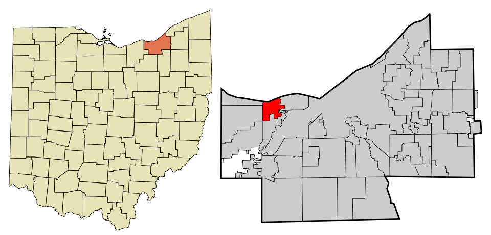 Locator map of Rocky River