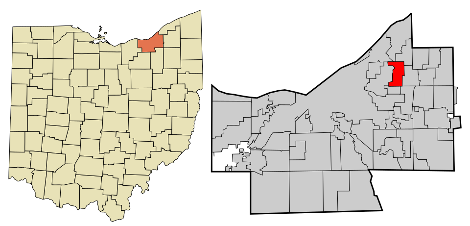 Locator map of South Euclid
