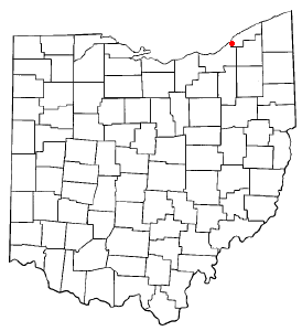Locator map of Wickliffe