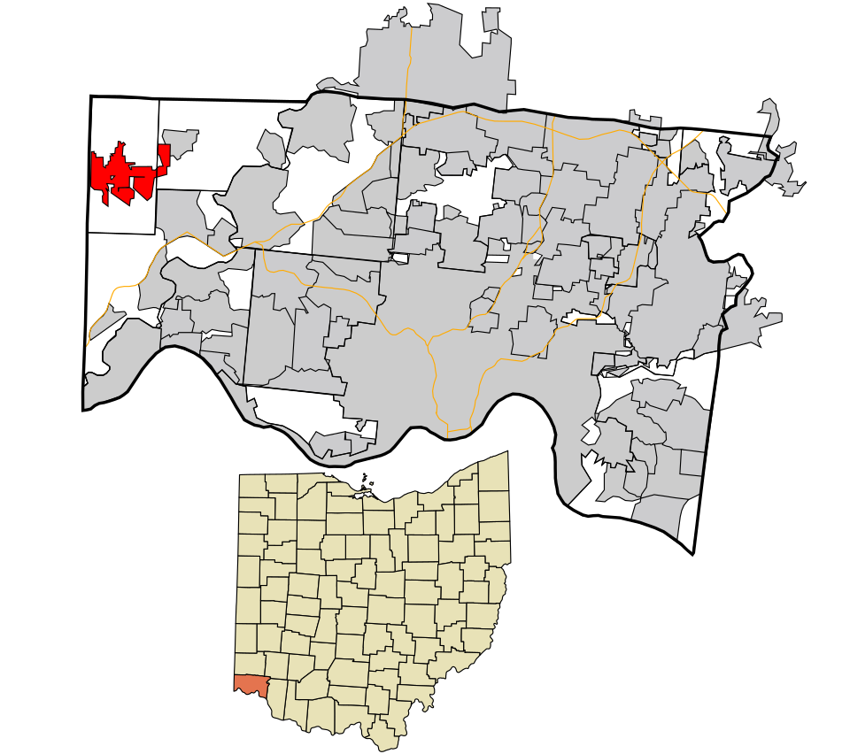Locator map of Harrison
