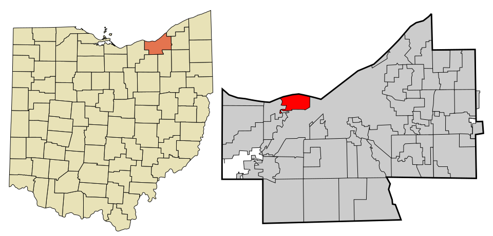 Locator map of Lakewood