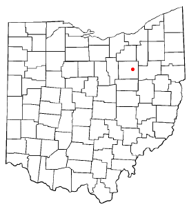 Locator map of Orrville