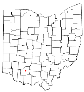 Locator map of Hillsboro