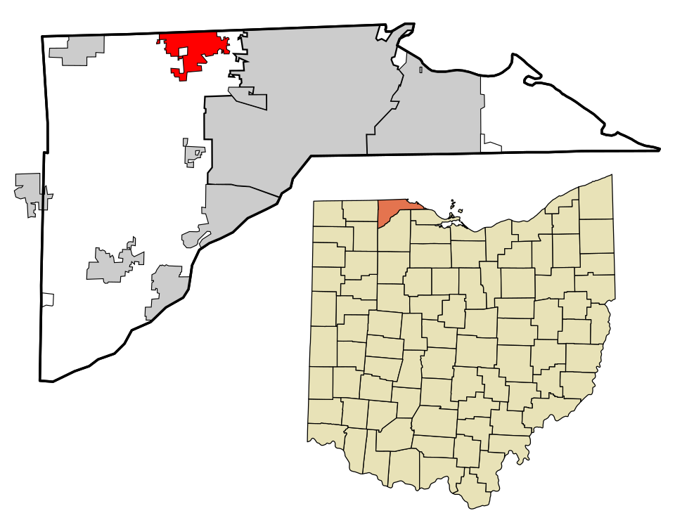 Locator map of Sylvania