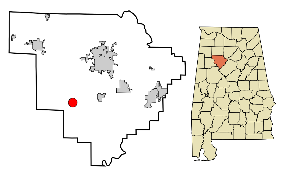 Locator map of Oakman