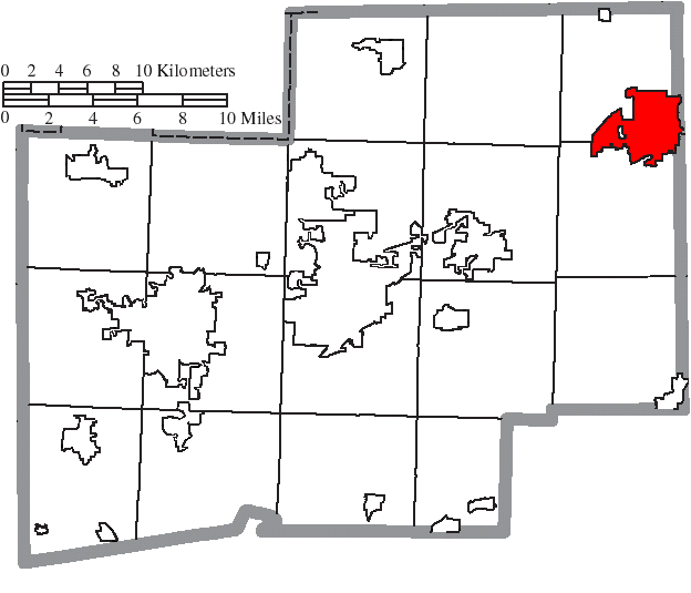Locator map of Alliance