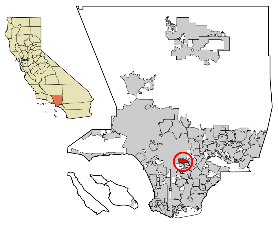 Locator map of Vernon