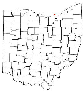 Locator map of Avon Lake