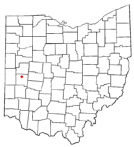 Locator map of Piqua