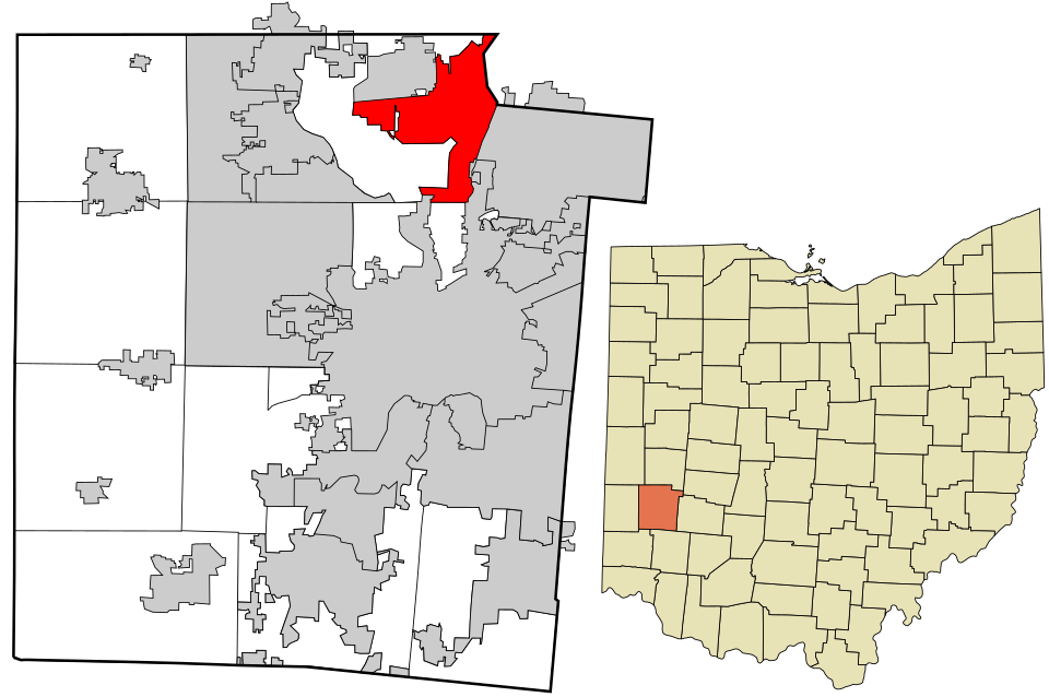 Locator map of Vandalia