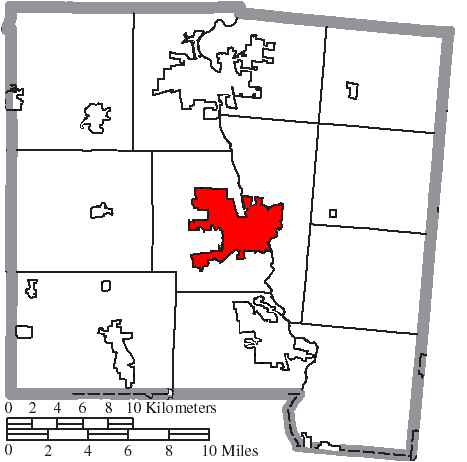 Locator map of Troy