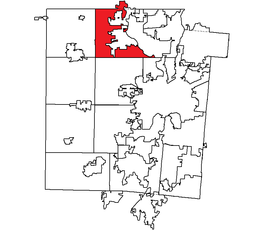 Locator map of Clayton