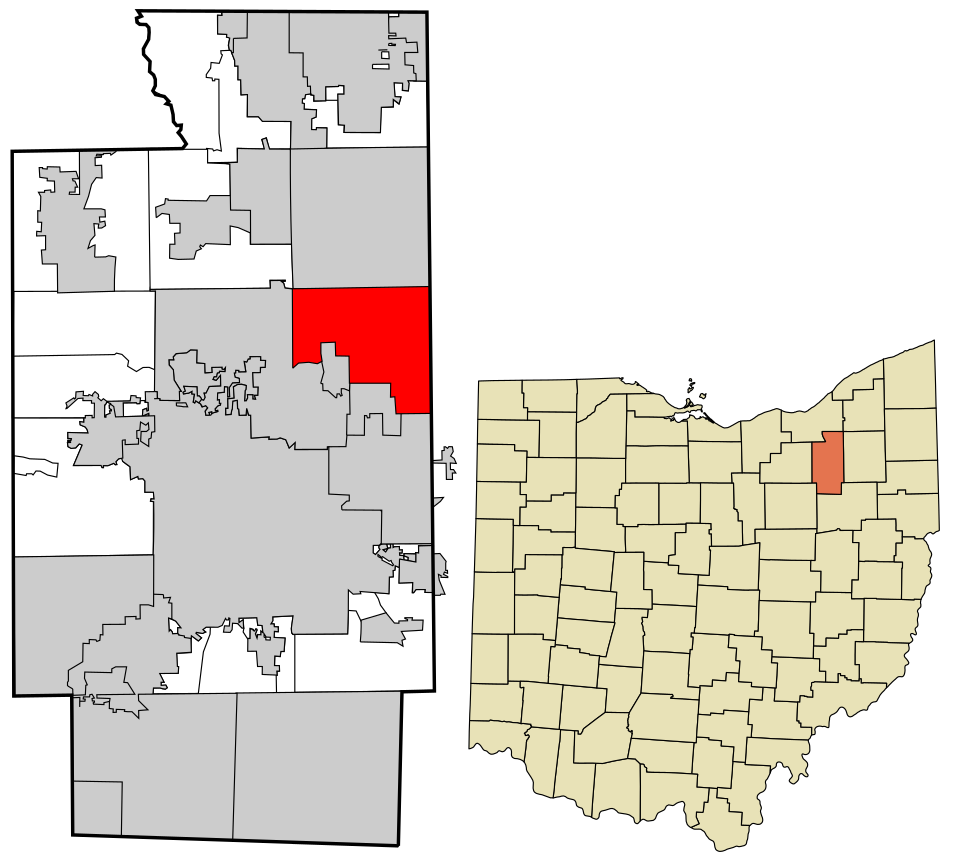 Locator map of Stow
