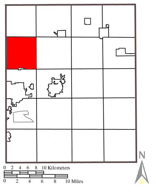 Locator map of Streetsboro