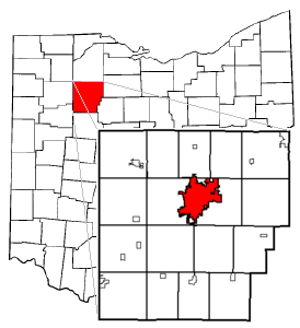 Locator map of Findlay