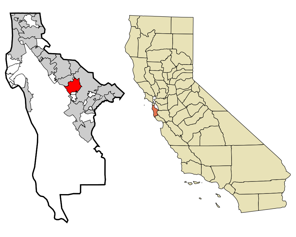 Locator map of San Carlos