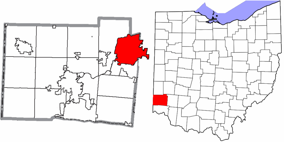 Locator map of Middletown