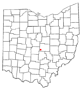 Locator map of Pataskala