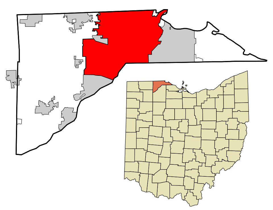 Locator map of Toledo