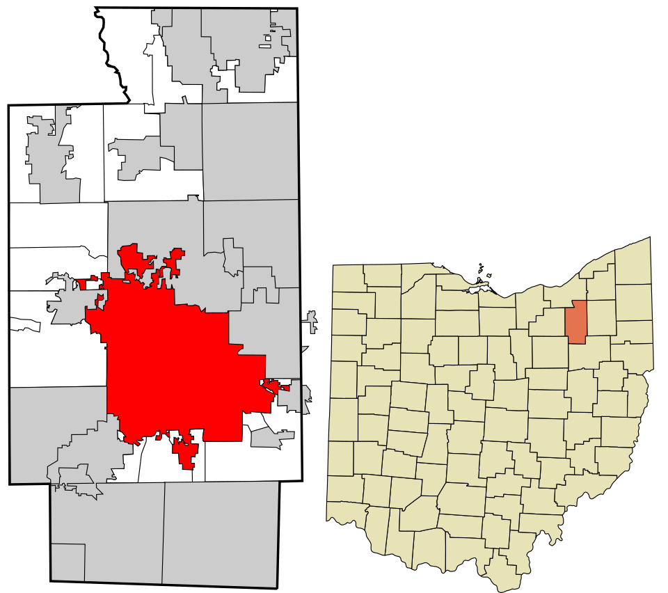 Map of Akron